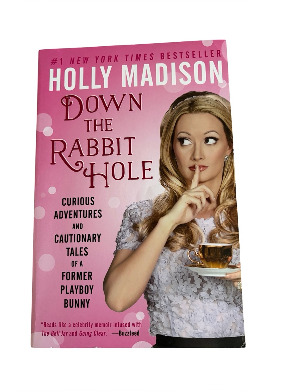 5for20 Holly Madison - Down the Rabbit Hole (Pink Cover) Paperback Book